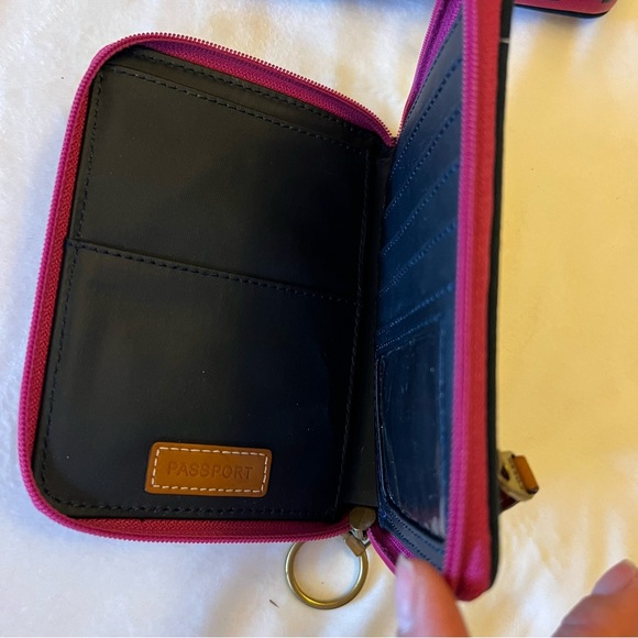 Fossil Passport Wallet & Lipstick Case with Mirror - Picture 4 of 5